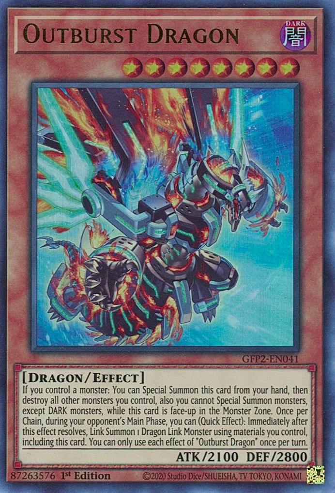 Outburst Dragon [GFP2-EN041] Ultra Rare | Tables and Towers