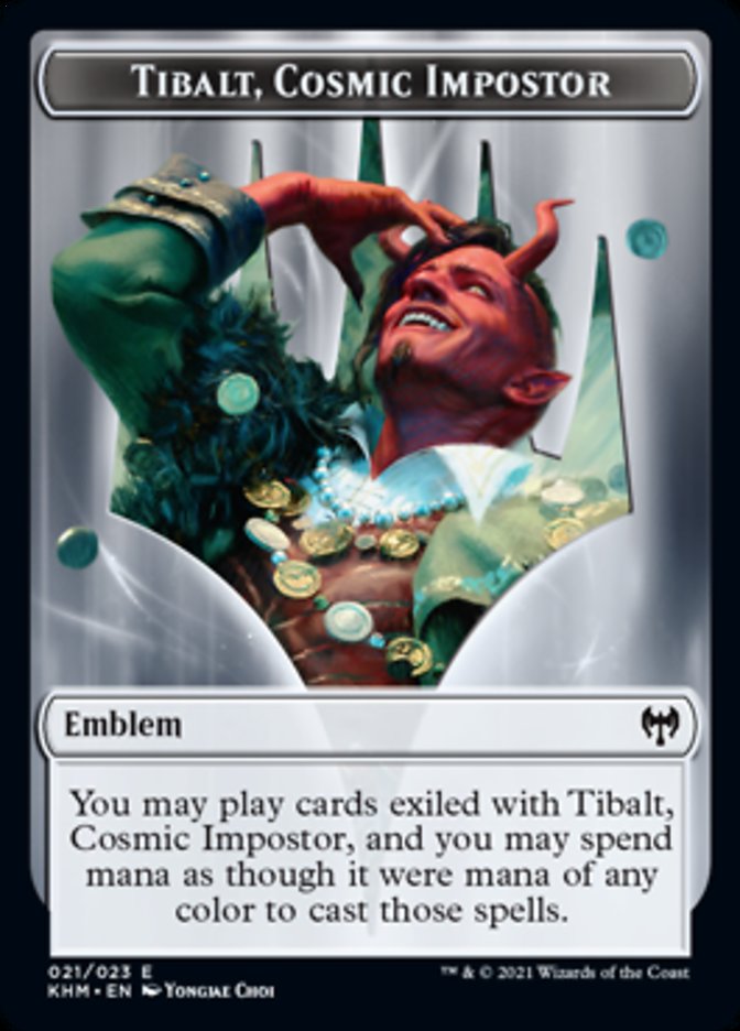 Tibalt, Cosmic Impostor Emblem [Kaldheim Tokens] | Tables and Towers