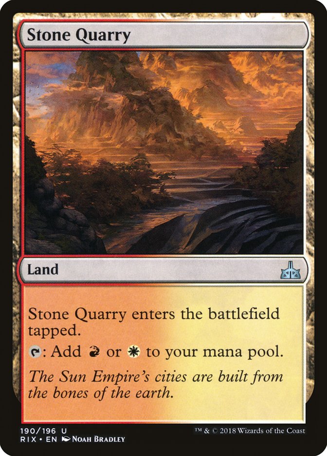 Stone Quarry [Rivals of Ixalan] | Tables and Towers