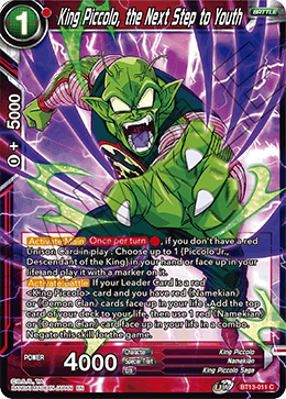 King Piccolo, the Next Step to Youth (Common) (BT13-011) [Supreme Rivalry] | Tables and Towers