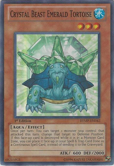 Crystal Beast Emerald Tortoise [RYMP-EN042] Super Rare | Tables and Towers