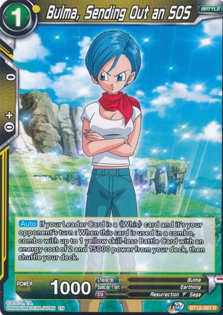 Bulma, Sending Out an SOS (BT12-097) [Vicious Rejuvenation] | Tables and Towers