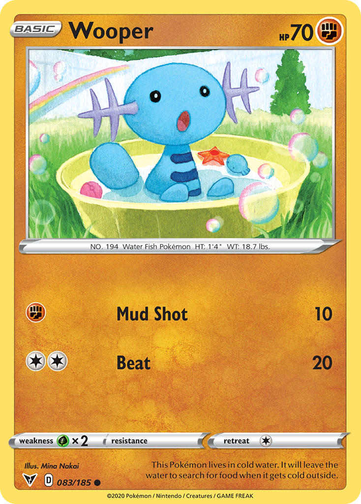 Wooper (083/185) [Sword & Shield: Vivid Voltage] | Tables and Towers