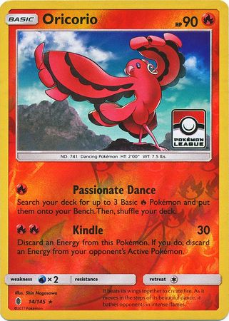 Oricorio (14/145) (League Promo) [Sun & Moon: Guardians Rising] | Tables and Towers