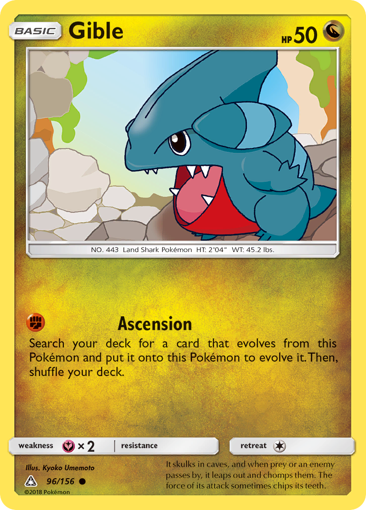 Gible (96/156) [Sun & Moon: Ultra Prism] | Tables and Towers