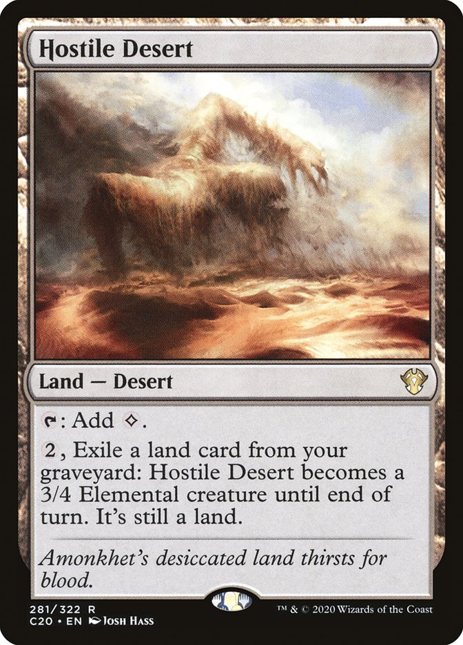 Hostile Desert [Commander 2020] | Tables and Towers