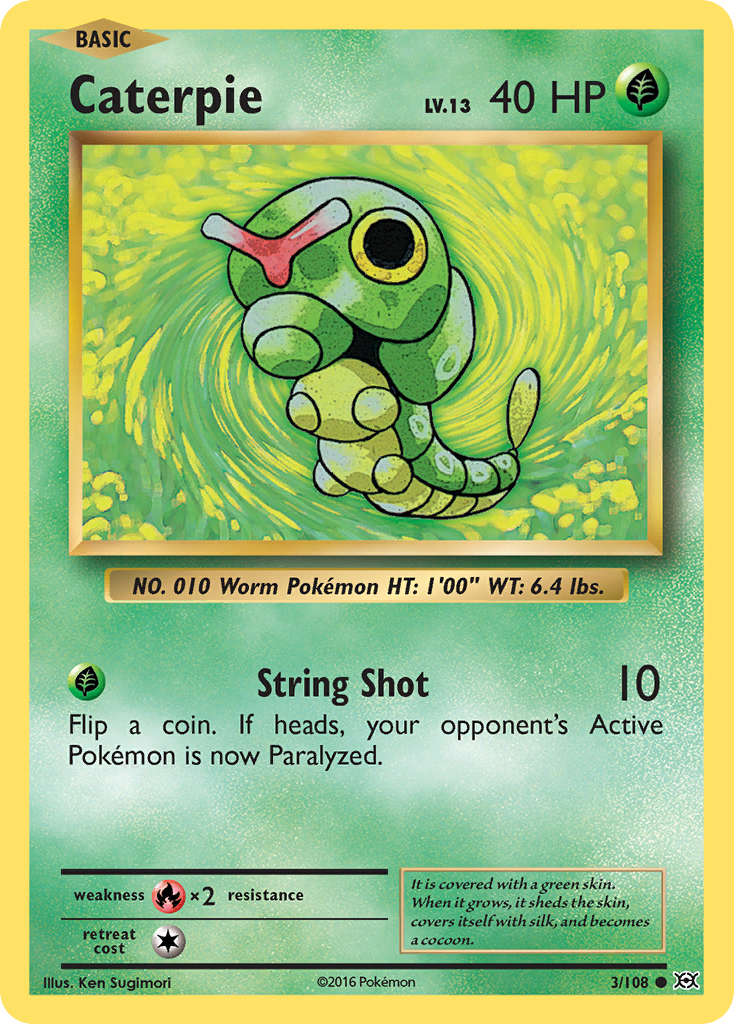 Caterpie (3/108) [XY: Evolutions] | Tables and Towers