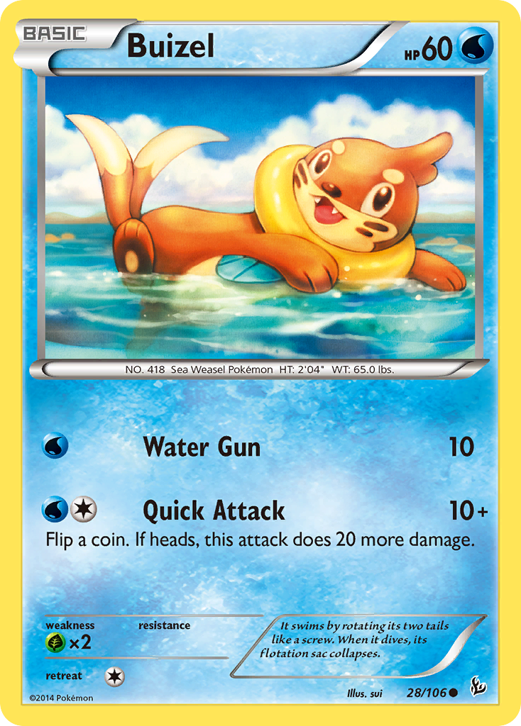 Buizel (28/106) [XY: Flashfire] | Tables and Towers