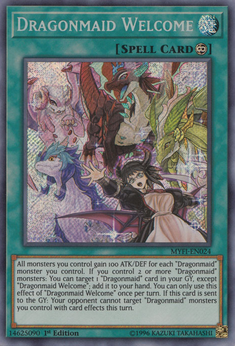 Dragonmaid Welcome [MYFI-EN024] Secret Rare | Tables and Towers