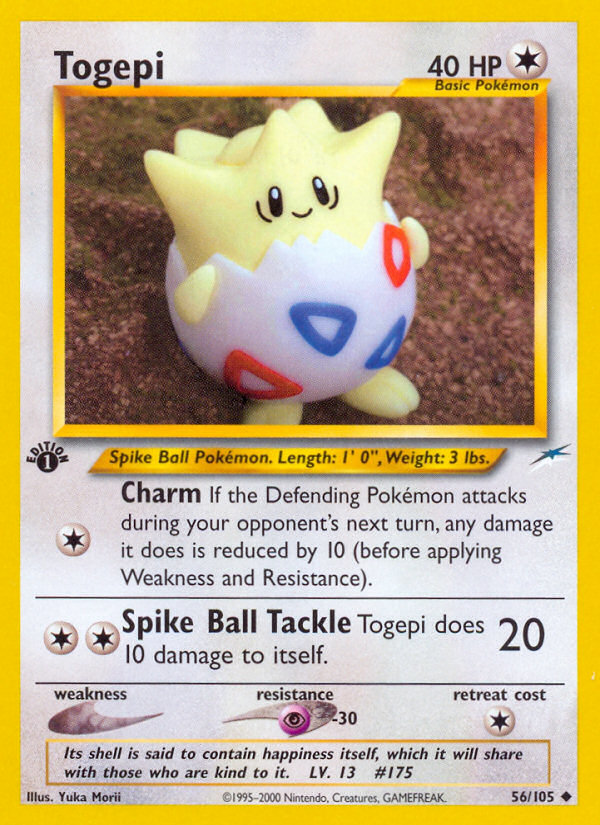 Togepi (56/105) [Neo Destiny 1st Edition] | Tables and Towers