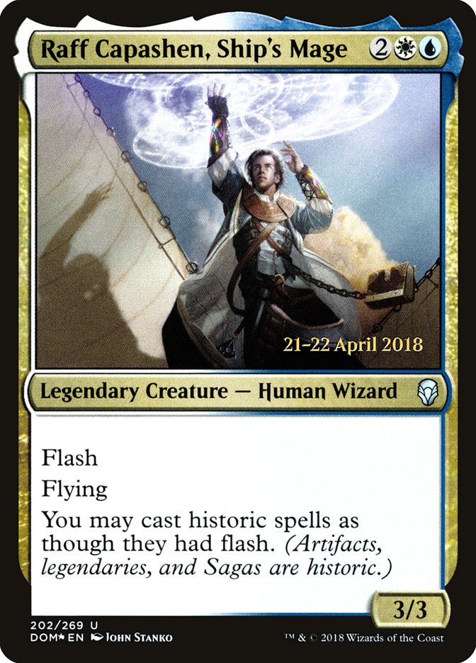 Raff Capashen, Ship's Mage [Dominaria Prerelease Promos] | Tables and Towers