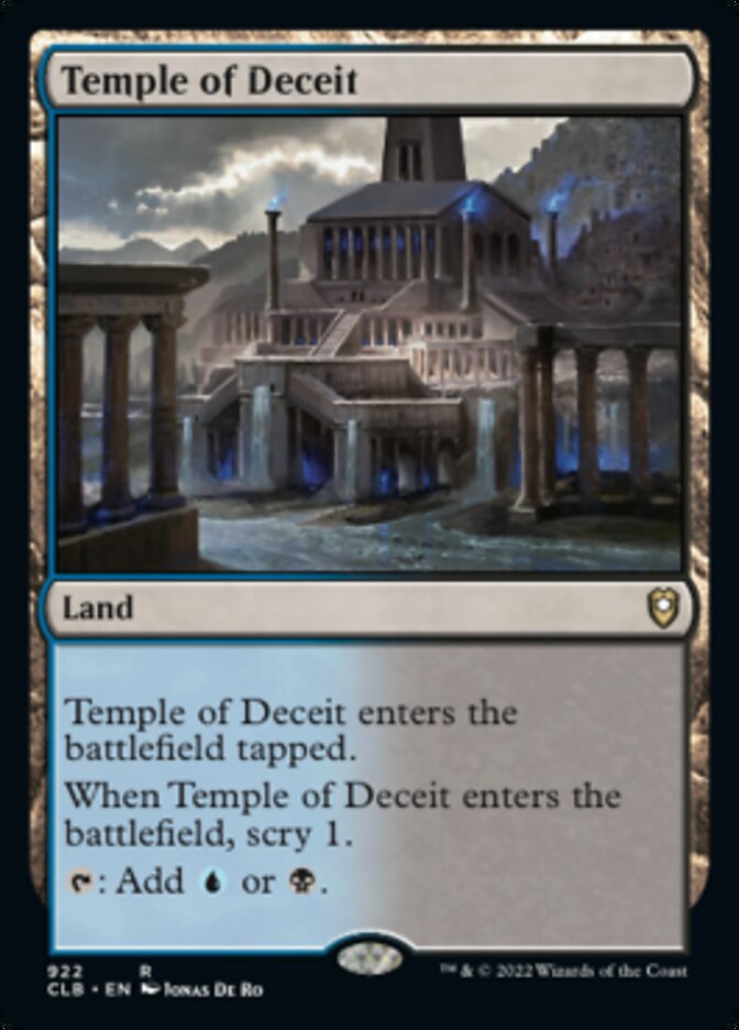 Temple of Deceit [Commander Legends: Battle for Baldur's Gate] | Tables and Towers