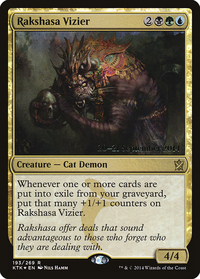 Rakshasa Vizier [Khans of Tarkir Prerelease Promos] | Tables and Towers