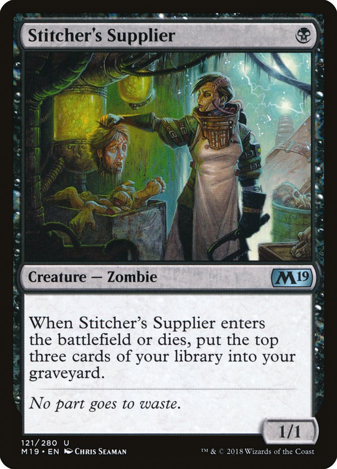 Stitcher's Supplier [Core Set 2019] | Tables and Towers