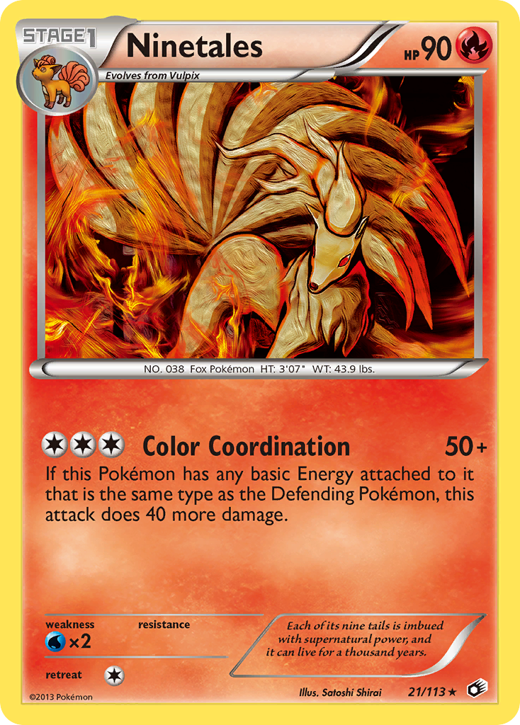 Ninetales (21/113) [Black & White: Legendary Treasures] | Tables and Towers