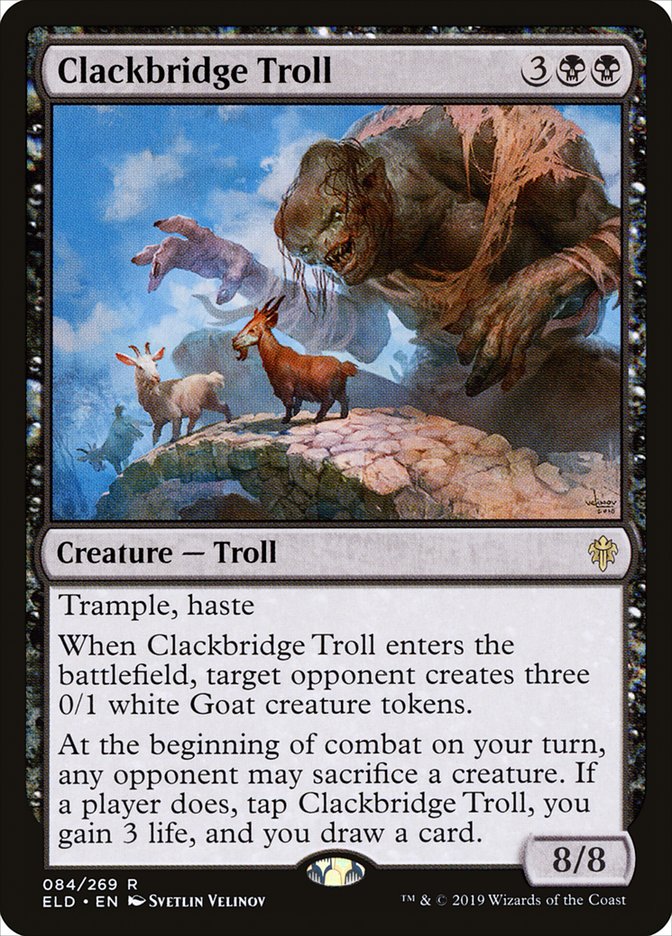 Clackbridge Troll [Throne of Eldraine] | Tables and Towers