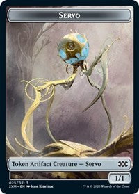 Servo // Soldier Double-Sided Token [Double Masters Tokens] | Tables and Towers