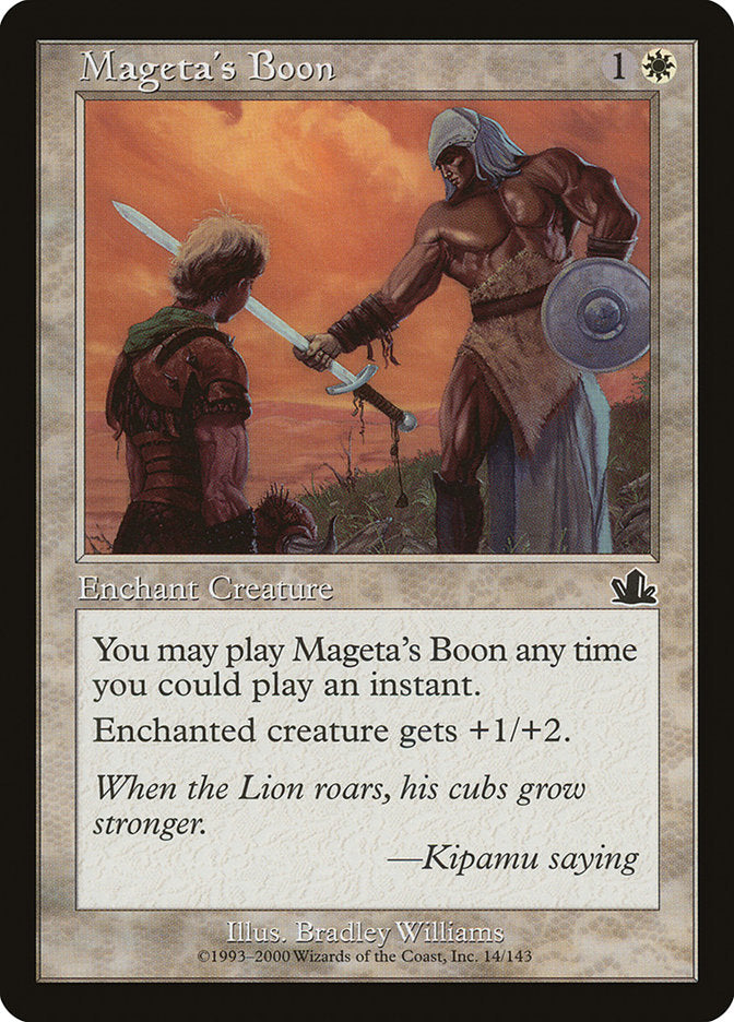 Mageta's Boon [Prophecy] | Tables and Towers