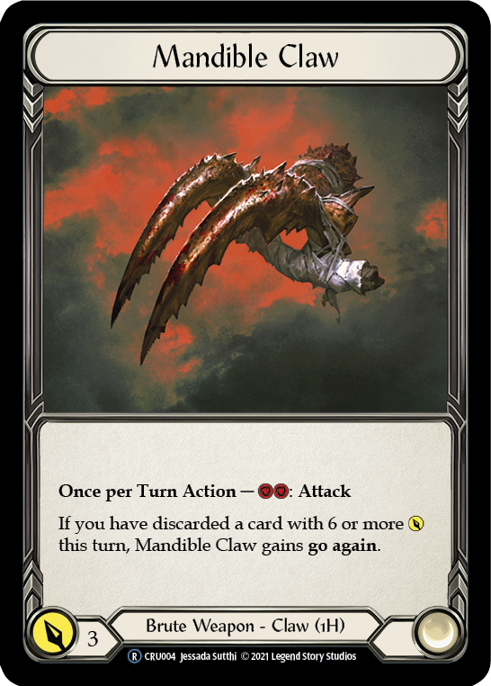 Mandible Claw [U-CRU004] (Crucible of War Unlimited)  Unlimited Rainbow Foil | Tables and Towers