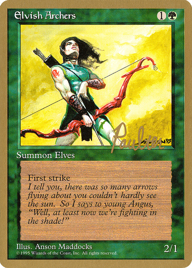 Elvish Archers (Preston Poulter) [Pro Tour Collector Set] | Tables and Towers