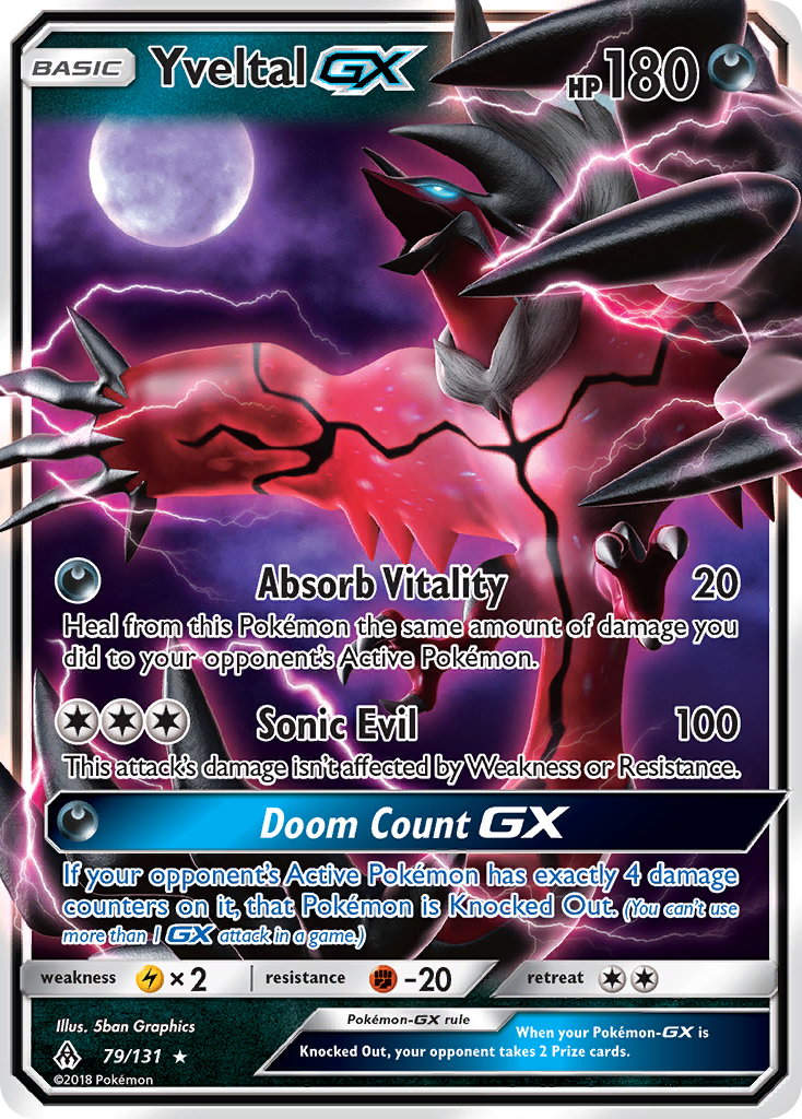 Yveltal GX (79/131) [Sun & Moon: Forbidden Light] | Tables and Towers