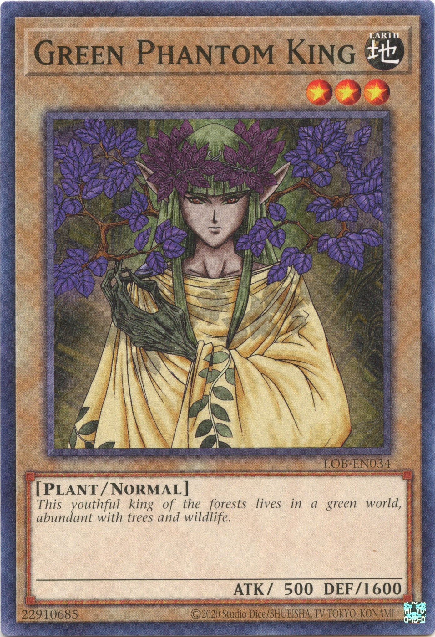 Green Phantom King (25th Anniversary) [LOB-EN034] Common | Tables and Towers