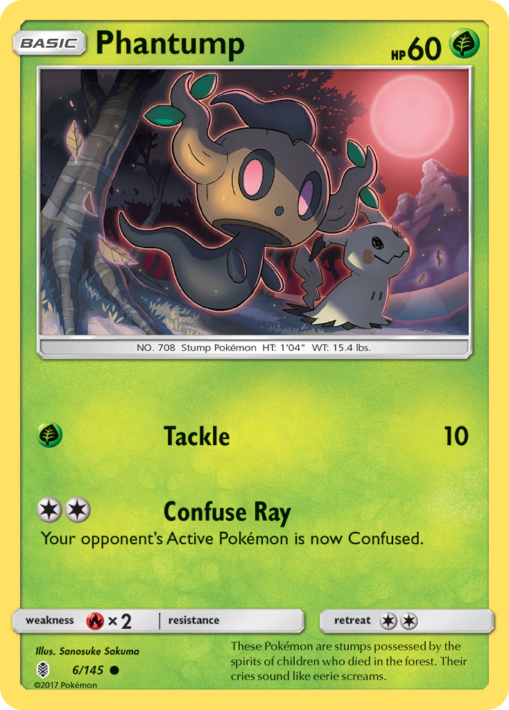 Phantump (6/145) [Sun & Moon: Guardians Rising] | Tables and Towers