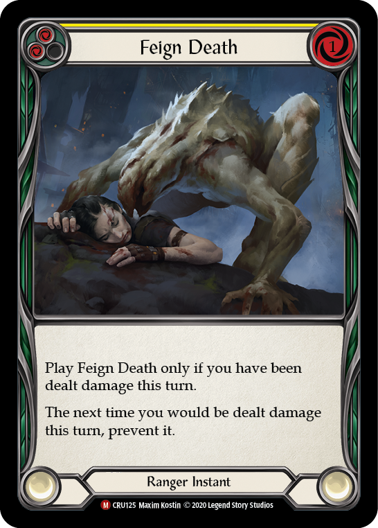 Feign Death [CRU125] (Crucible of War)  1st Edition Rainbow Foil | Tables and Towers