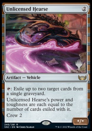 Unlicensed Hearse (Promo Pack) [Streets of New Capenna Promos] | Tables and Towers