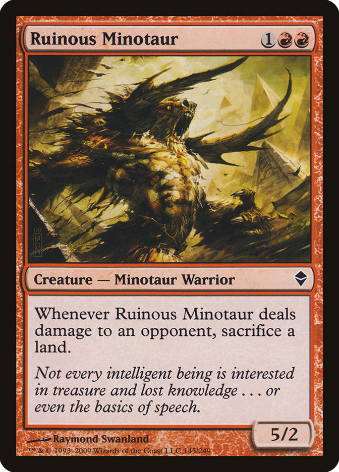 Ruinous Minotaur [Zendikar] | Tables and Towers