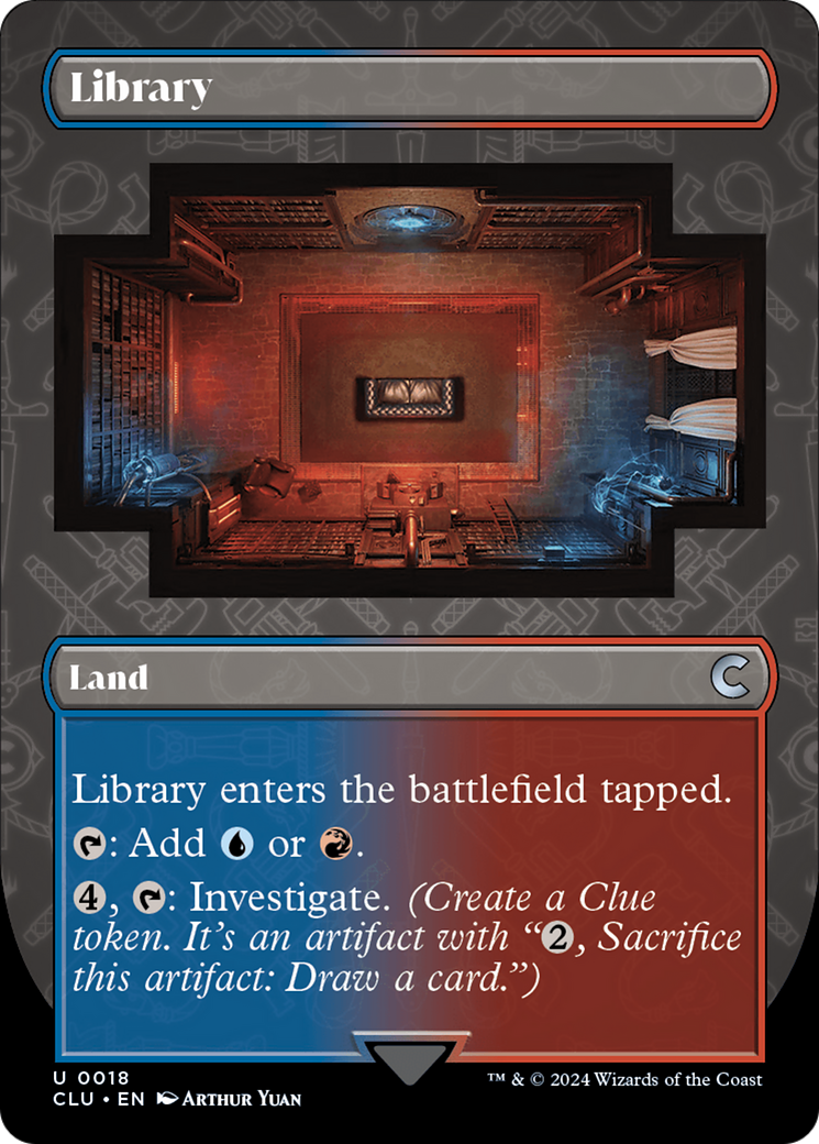 Library (Borderless) [Ravnica: Clue Edition] | Tables and Towers