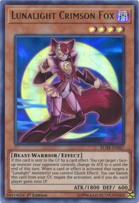 Lunalight Crimson Fox [BLHR-EN067] Ultra Rare | Tables and Towers