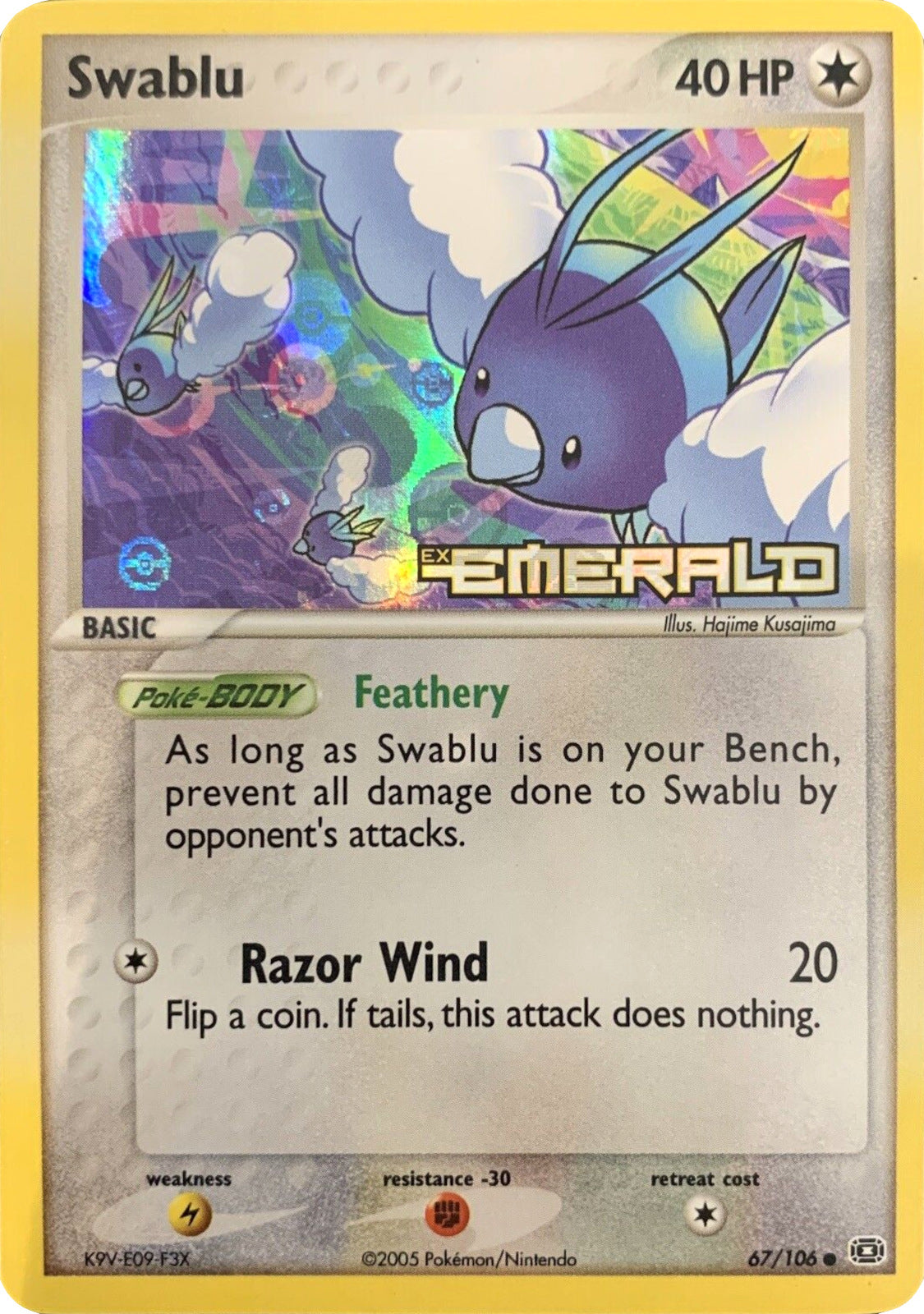 Swablu (67/106) (Stamped) [EX: Emerald] | Tables and Towers