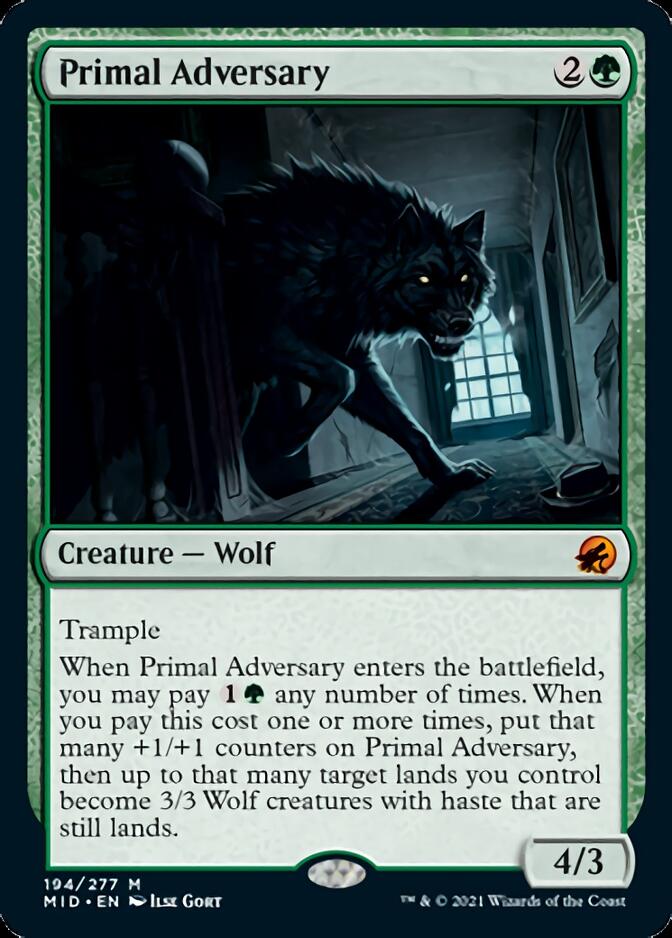 Primal Adversary [Innistrad: Midnight Hunt] | Tables and Towers