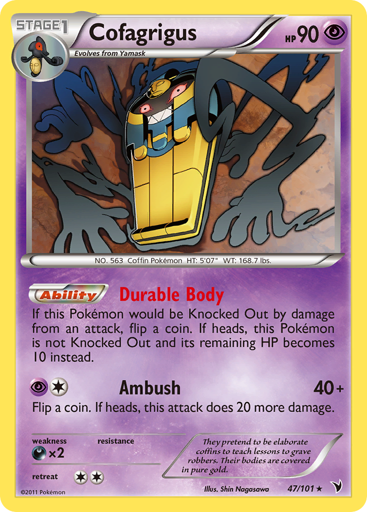 Cofagrigus (47/101) [Black & White: Noble Victories] | Tables and Towers