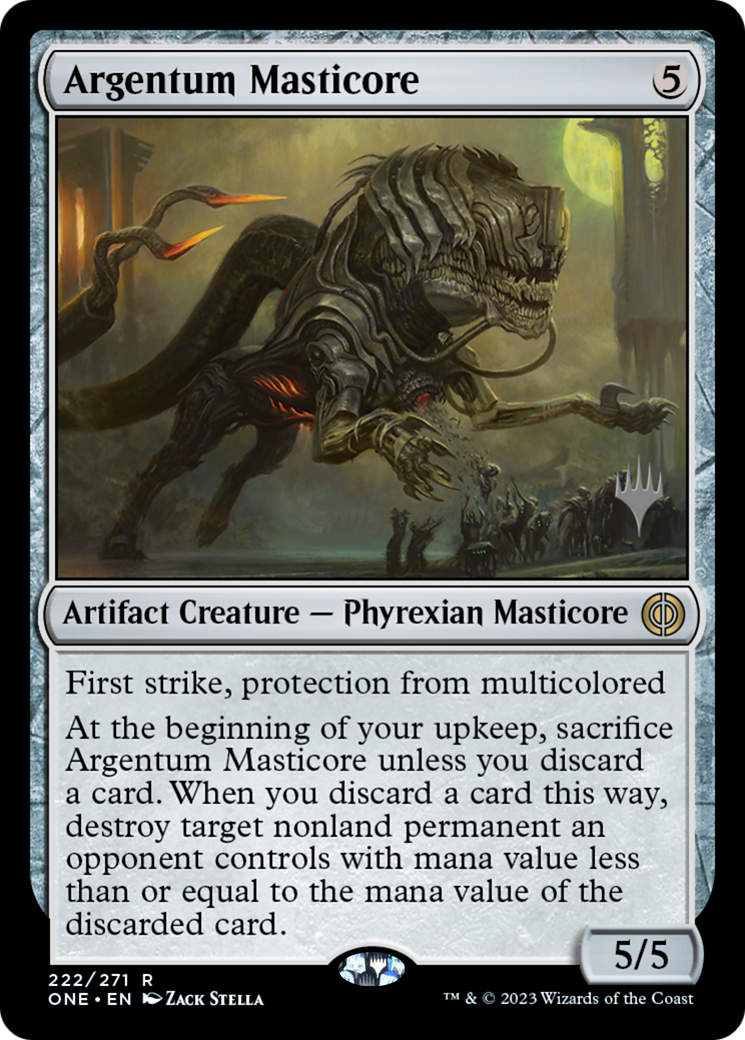 Argentum Masticore (Promo Pack) [Phyrexia: All Will Be One Promos] | Tables and Towers