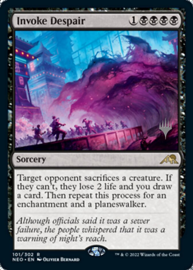 Invoke Despair (Promo Pack) [Kamigawa: Neon Dynasty Promos] | Tables and Towers