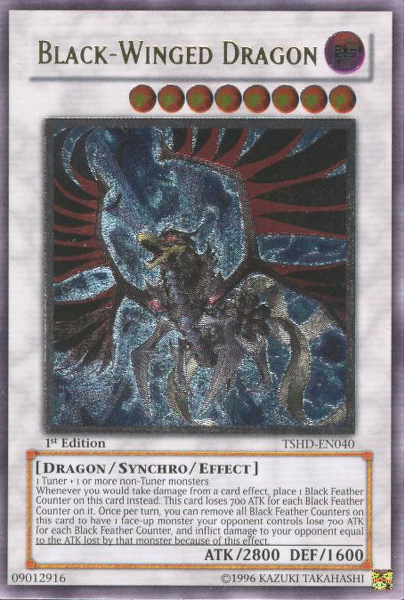 Black-Winged Dragon [TSHD-EN040] Ultimate Rare | Tables and Towers