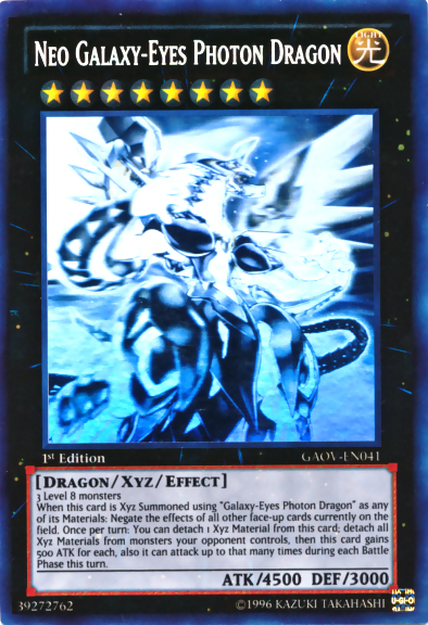 Neo Galaxy-Eyes Photon Dragon [GAOV-EN041] Ghost Rare | Tables and Towers