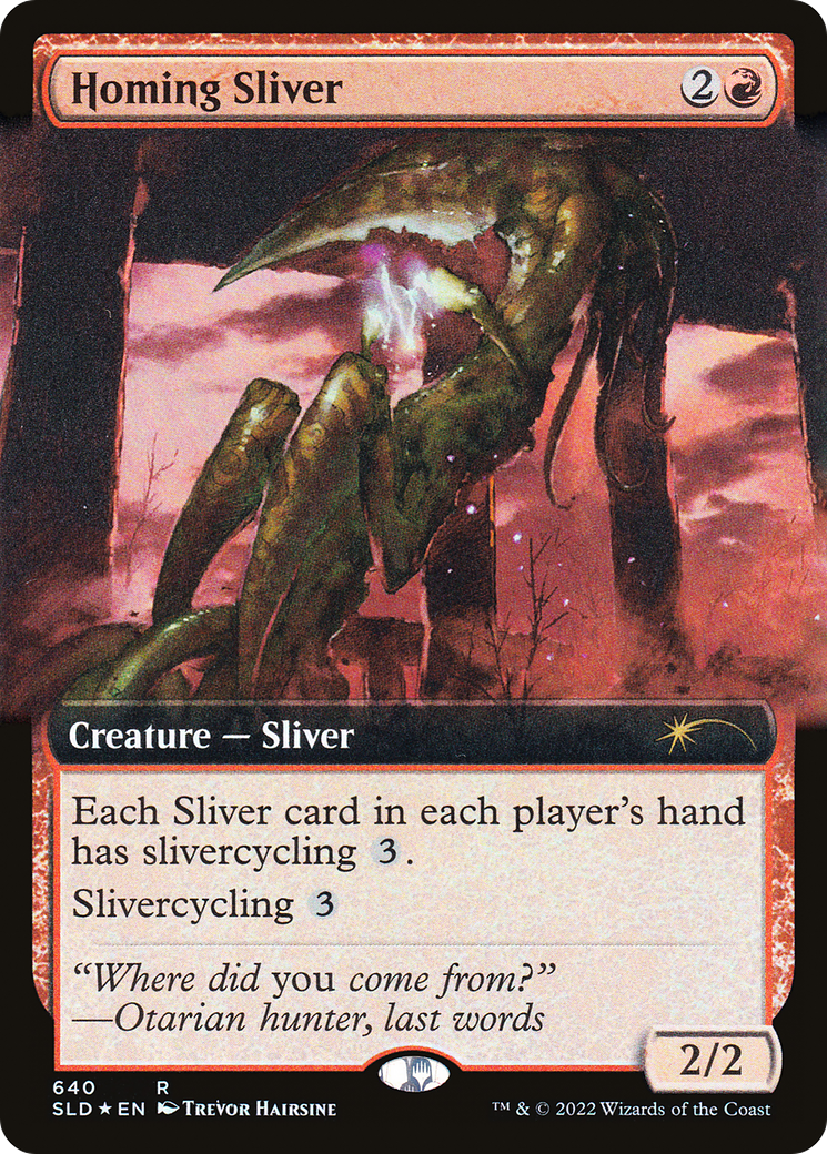 Homing Sliver (Extended Art) [Secret Lair Drop Promos] | Tables and Towers