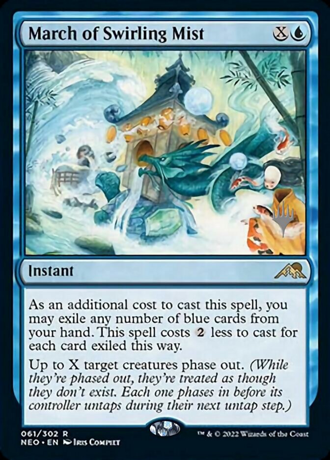 March of Swirling Mist (Promo Pack) [Kamigawa: Neon Dynasty Promos] | Tables and Towers