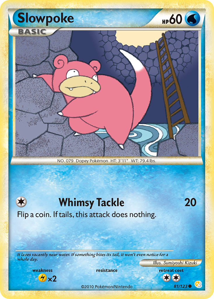 Slowpoke (81/123) [HeartGold & SoulSilver: Base Set] | Tables and Towers