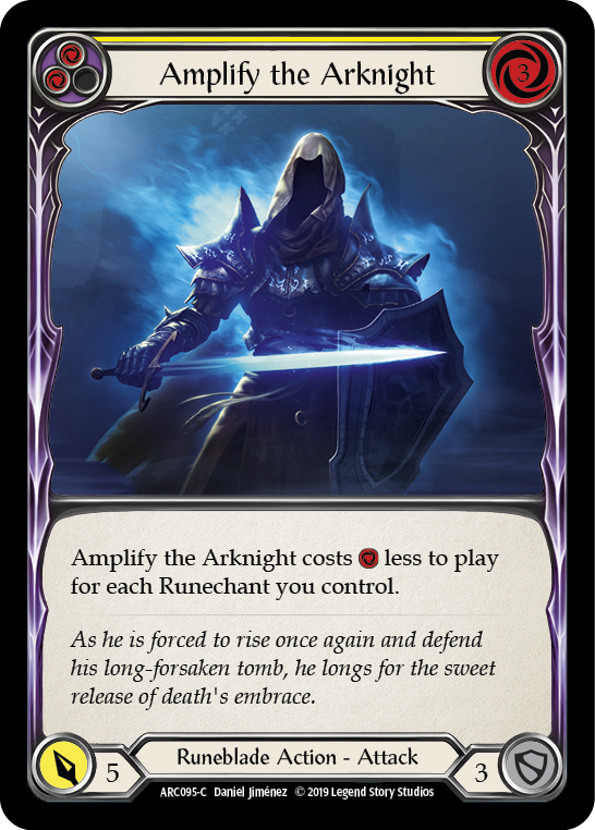 Amplify the Arknight (Yellow) [ARC095-C] (Arcane Rising)  1st Edition Normal | Tables and Towers