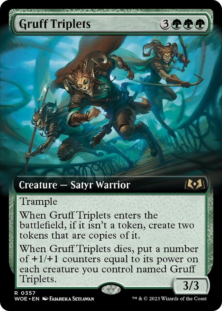 Gruff Triplets (Extended Art) [Wilds of Eldraine] | Tables and Towers