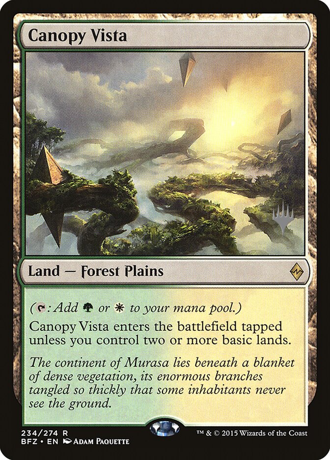 Canopy Vista [Battle for Zendikar Promos] | Tables and Towers