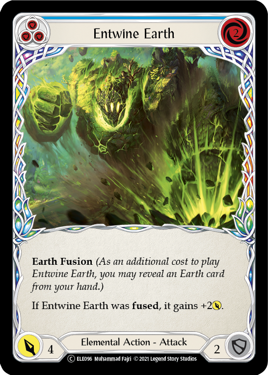 Entwine Earth (Blue) [U-ELE096] (Tales of Aria Unlimited)  Unlimited Rainbow Foil | Tables and Towers