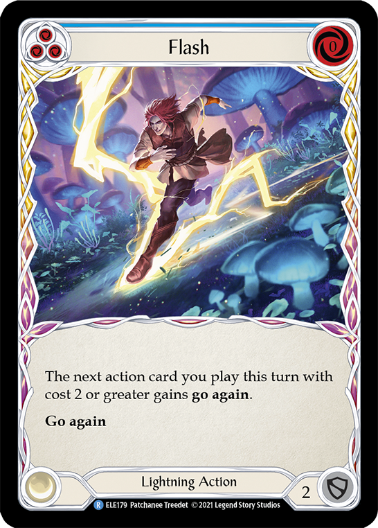 Flash (Blue) [ELE179] (Tales of Aria)  1st Edition Normal | Tables and Towers