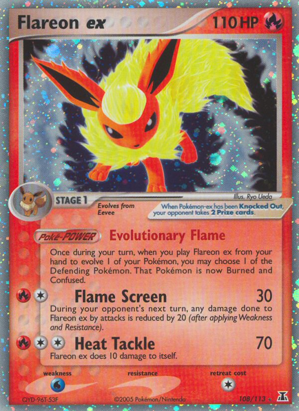 Flareon ex (108/113) [EX: Delta Species] | Tables and Towers