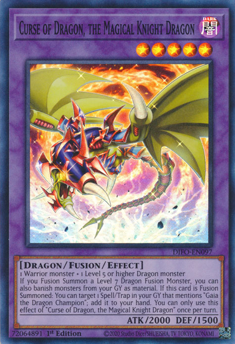 Curse of Dragon, the Magical Knight Dragon [DIFO-EN097] Super Rare | Tables and Towers