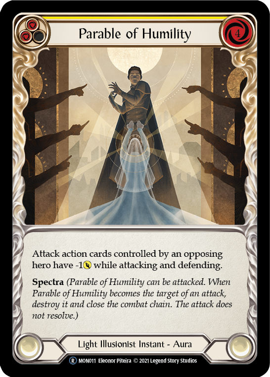 Parable of Humility [U-MON011-RF] (Monarch Unlimited)  Unlimited Rainbow Foil | Tables and Towers